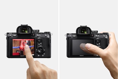 Focus control via touch screen